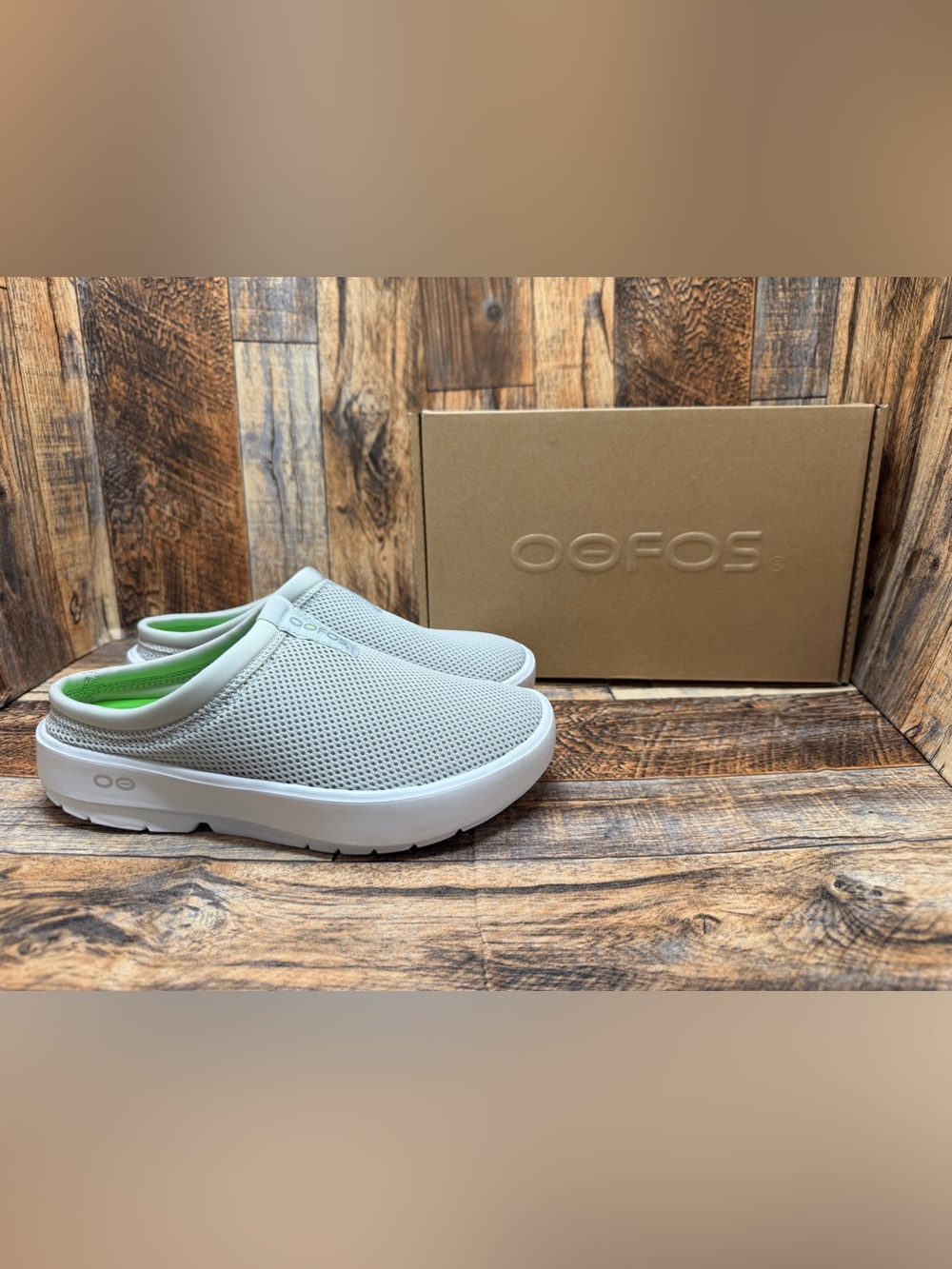 OOFOS Oocoozie Sport Mule Women’s Orthopedic Slip On Sandals US Size 6 Grey